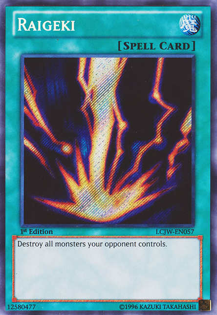 Raigeki [LCJW-EN057] Secret Rare | Card Merchant Takapuna