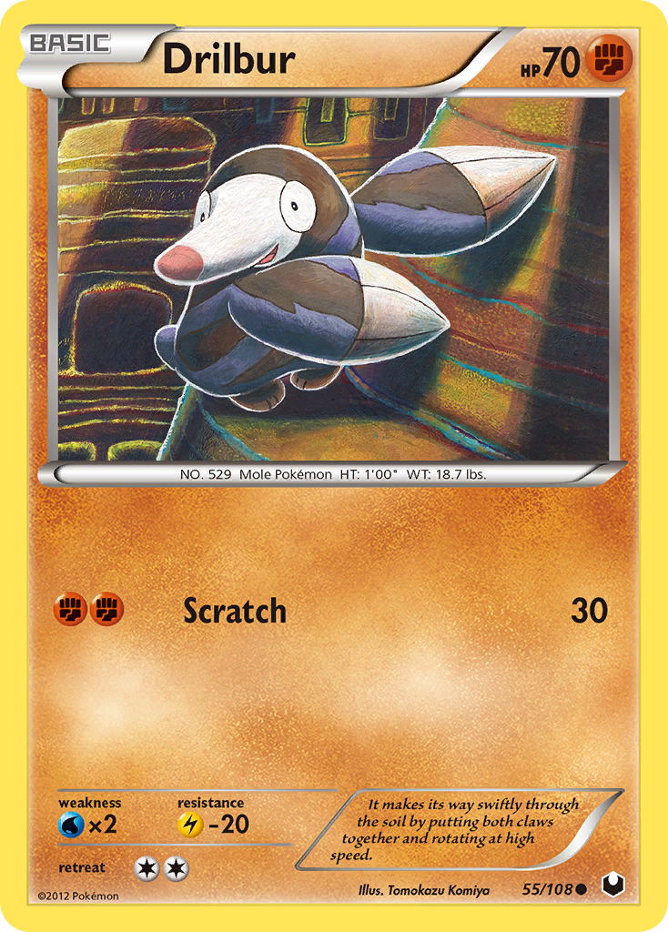 Drilbur (55/108) [Black & White: Dark Explorers] | Card Merchant Takapuna