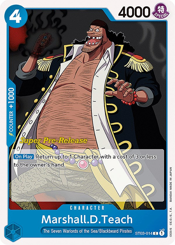 Marshall.D.Teach [Super Pre-Release Starter Deck: The Seven Warlords of the Sea] | Card Merchant Takapuna