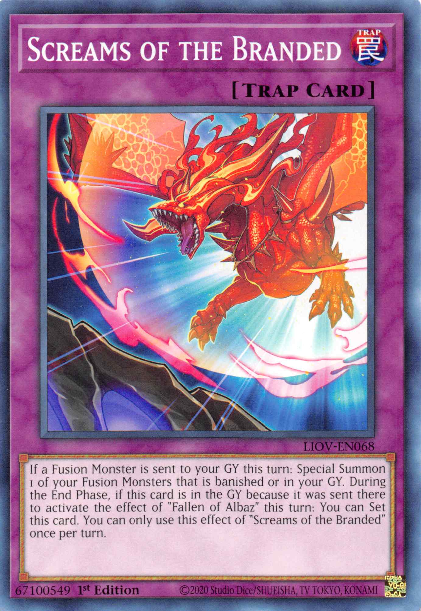 Screams of the Branded [LIOV-EN068] Common | Card Merchant Takapuna