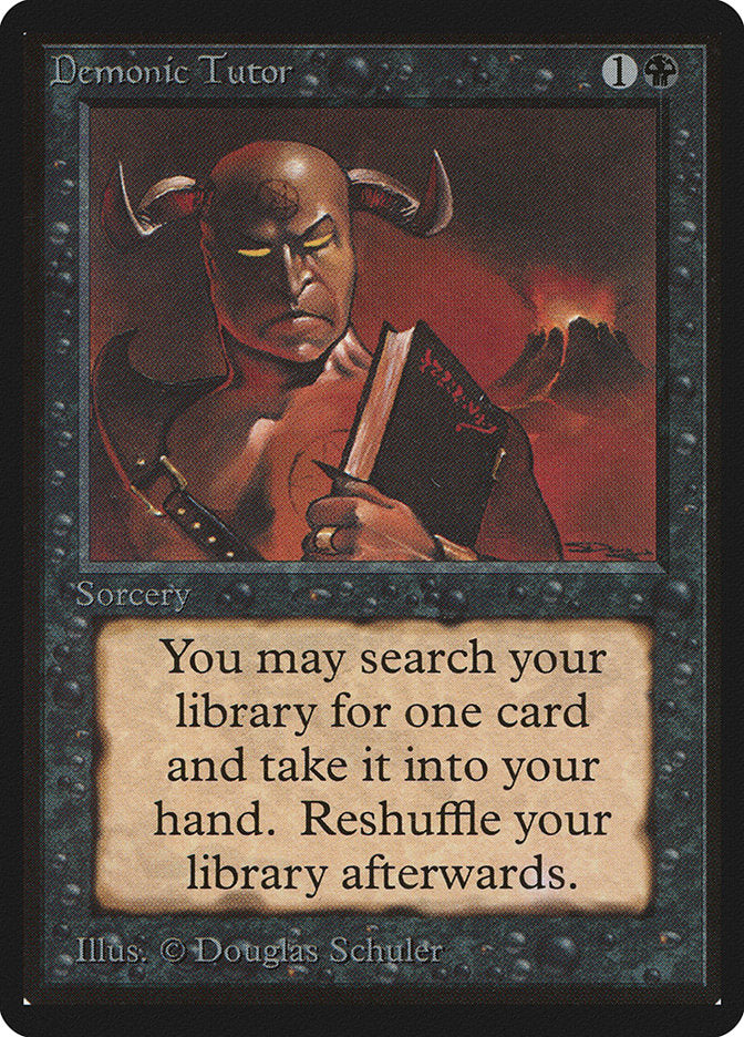 Demonic Tutor [Beta Edition] | Card Merchant Takapuna