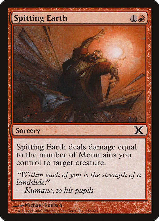 Spitting Earth [Tenth Edition] | Card Merchant Takapuna
