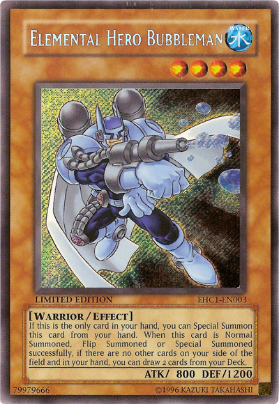 Elemental Hero Bubbleman [EHC1-EN003] Secret Rare | Card Merchant Takapuna