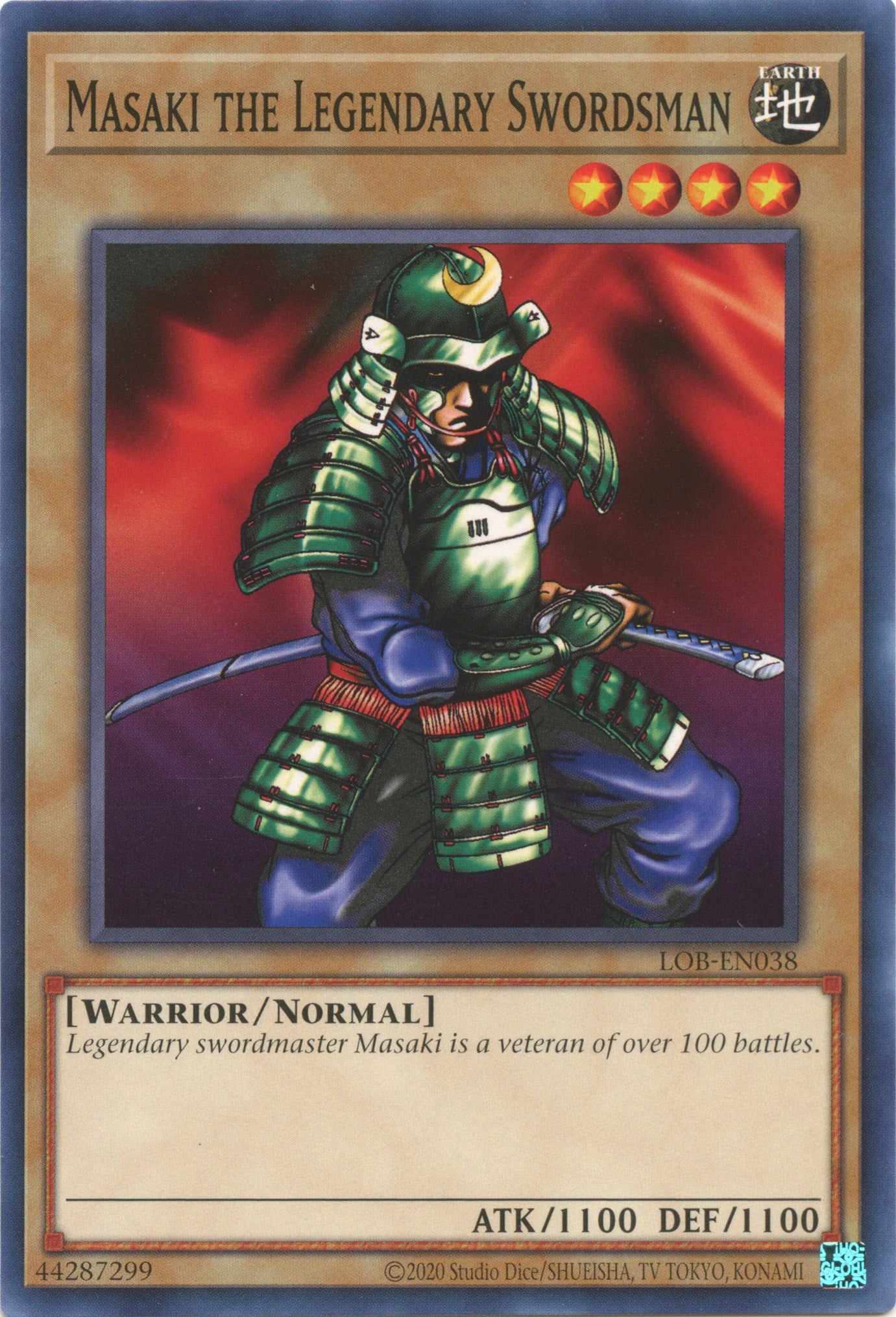 Masaki the Legendary Swordsman (25th Anniversary) [LOB-EN038] Common | Card Merchant Takapuna