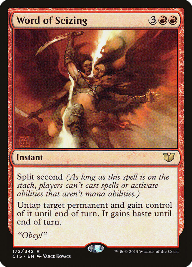 Word of Seizing [Commander 2015] | Card Merchant Takapuna
