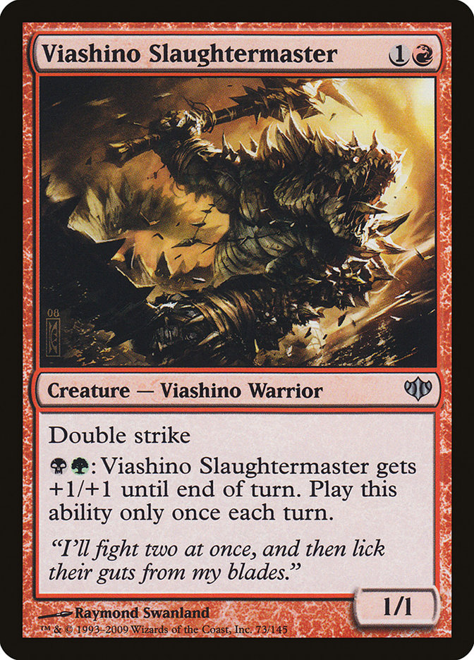 Viashino Slaughtermaster [Conflux] | Card Merchant Takapuna