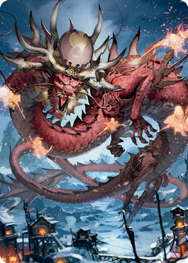 Atsushi, the Blazing Sky 2 Art Card [Kamigawa: Neon Dynasty Art Series] | Card Merchant Takapuna