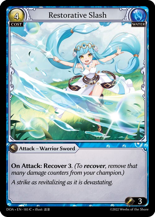 Restorative Slash (185) [Dawn of Ashes: 1st Edition] | Card Merchant Takapuna