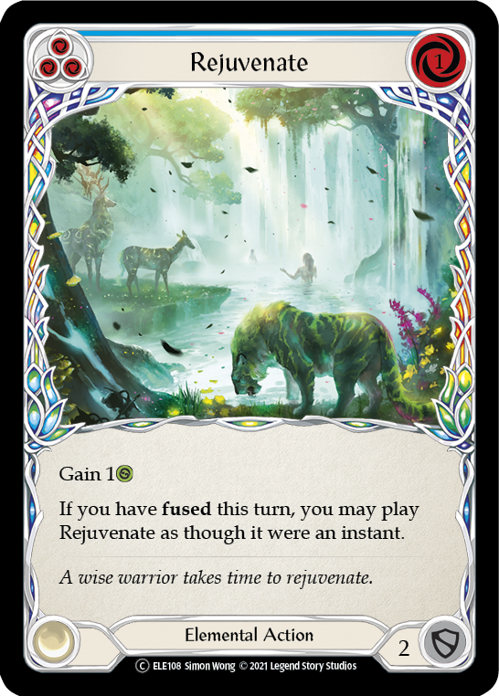 Rejuvenate (Blue) [U-ELE108] (Tales of Aria Unlimited)  Unlimited Normal | Card Merchant Takapuna