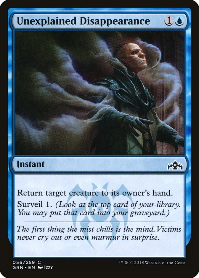 Unexplained Disappearance [Guilds of Ravnica] | Card Merchant Takapuna