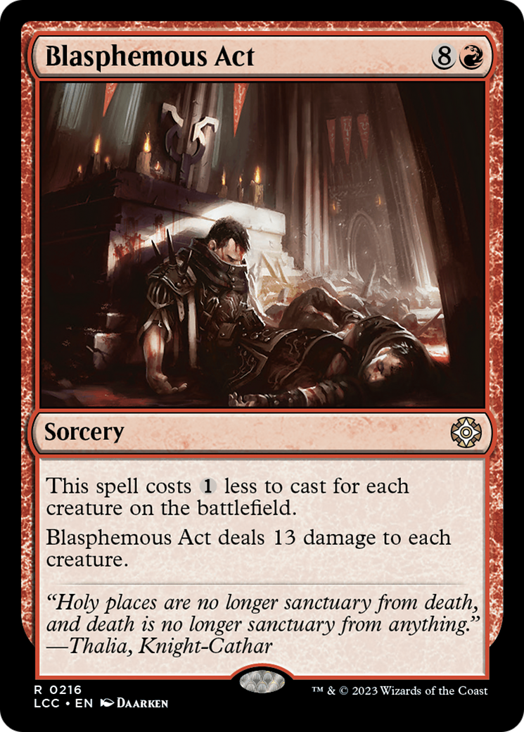 Blasphemous Act [The Lost Caverns of Ixalan Commander] | Card Merchant Takapuna