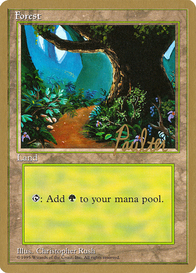 Forest (pp376) (Preston Poulter) [Pro Tour Collector Set] | Card Merchant Takapuna