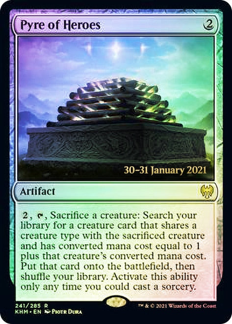 Pyre of Heroes [Kaldheim Prerelease Promos] | Card Merchant Takapuna