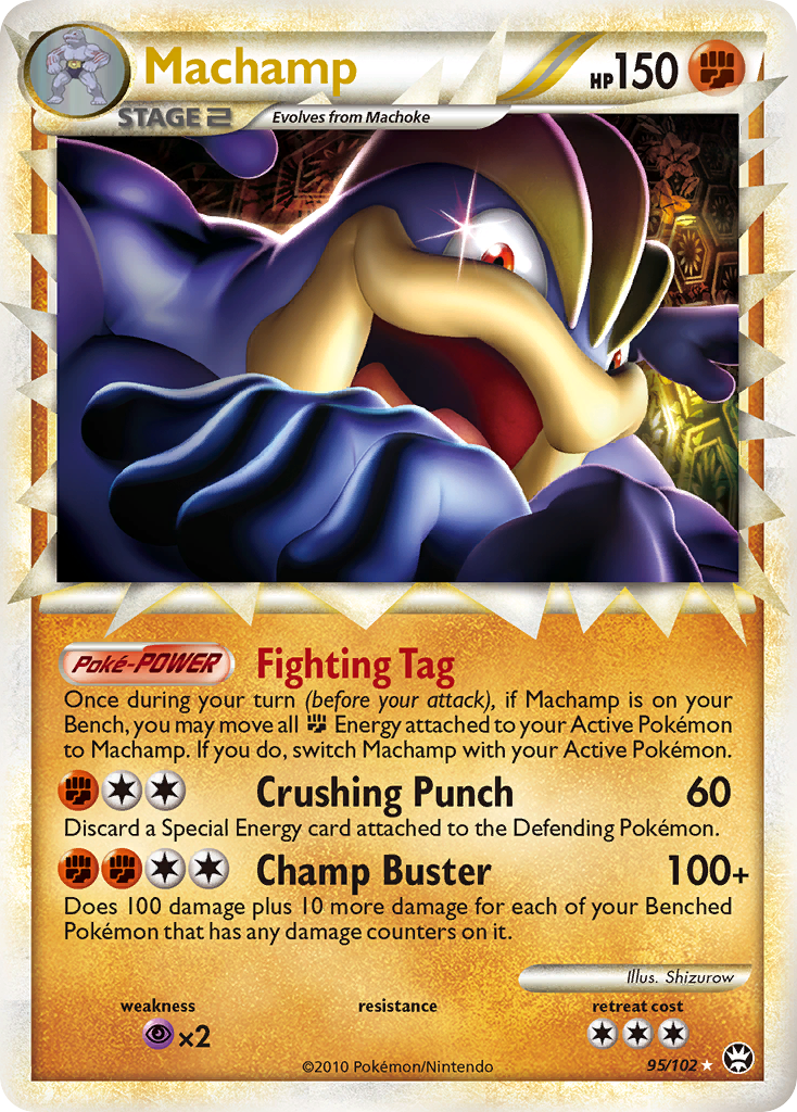 Machamp (95/102) [HeartGold & SoulSilver: Triumphant] | Card Merchant Takapuna