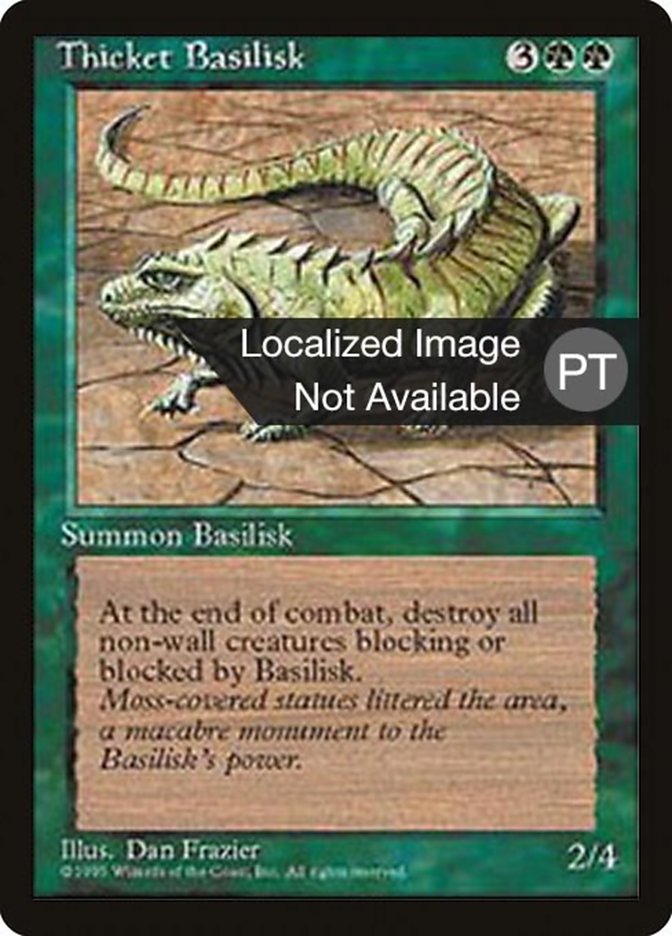 Thicket Basilisk [Fourth Edition (Foreign Black Border)] | Card Merchant Takapuna