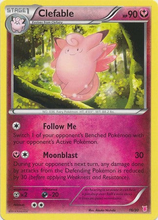 Clefable (16/30) [XY: Trainer Kit 1 - Wigglytuff] | Card Merchant Takapuna