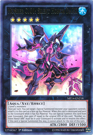Number C101: Silent Honor DARK [MP14-EN218] Ultra Rare | Card Merchant Takapuna
