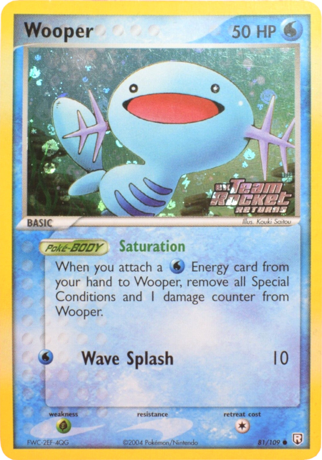 Wooper (81/109) (Stamped) [EX: Team Rocket Returns] | Card Merchant Takapuna