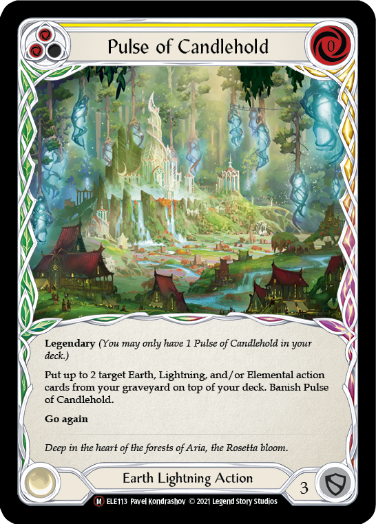 Pulse of Candlehold [U-ELE113] (Tales of Aria Unlimited)  Unlimited Rainbow Foil | Card Merchant Takapuna