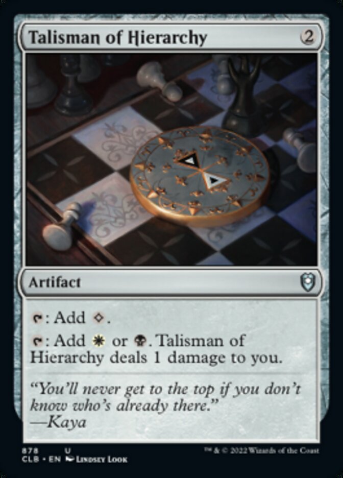 Talisman of Hierarchy [Commander Legends: Battle for Baldur's Gate] | Card Merchant Takapuna