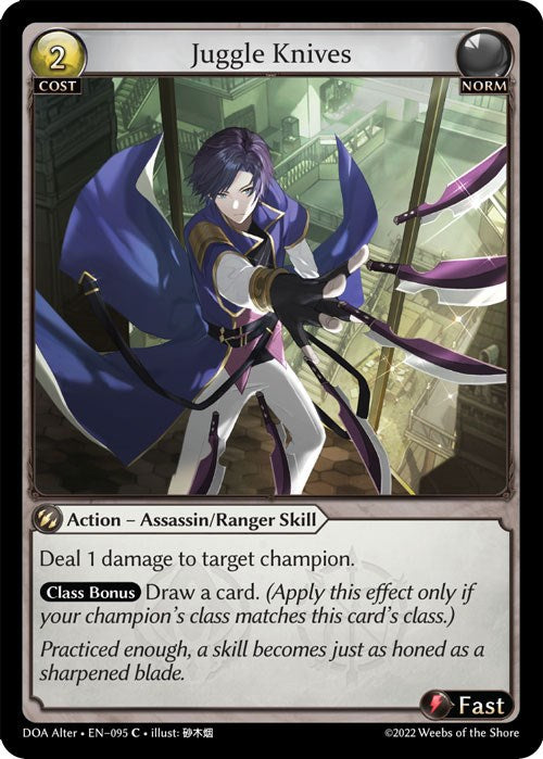 Juggle Knives (095) [Dawn of Ashes: Alter Edition] | Card Merchant Takapuna