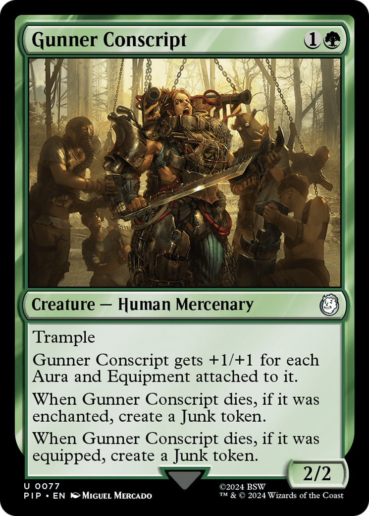Gunner Conscript [Fallout] | Card Merchant Takapuna