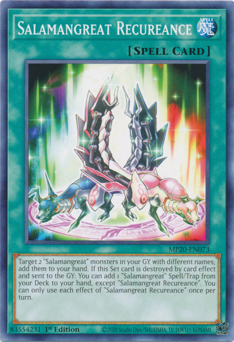 Salamangreat Recureance [MP20-EN073] Common | Card Merchant Takapuna