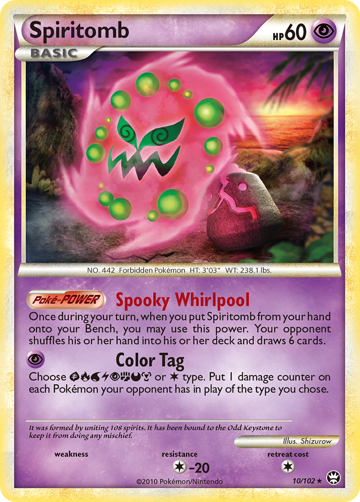 Spiritomb (10/102) [HeartGold & SoulSilver: Triumphant] | Card Merchant Takapuna