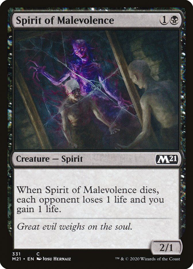 Spirit of Malevolence [Core Set 2021] | Card Merchant Takapuna
