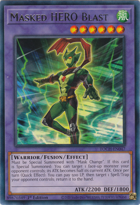 Masked Hero Blast [TOCH-EN047] Rare | Card Merchant Takapuna