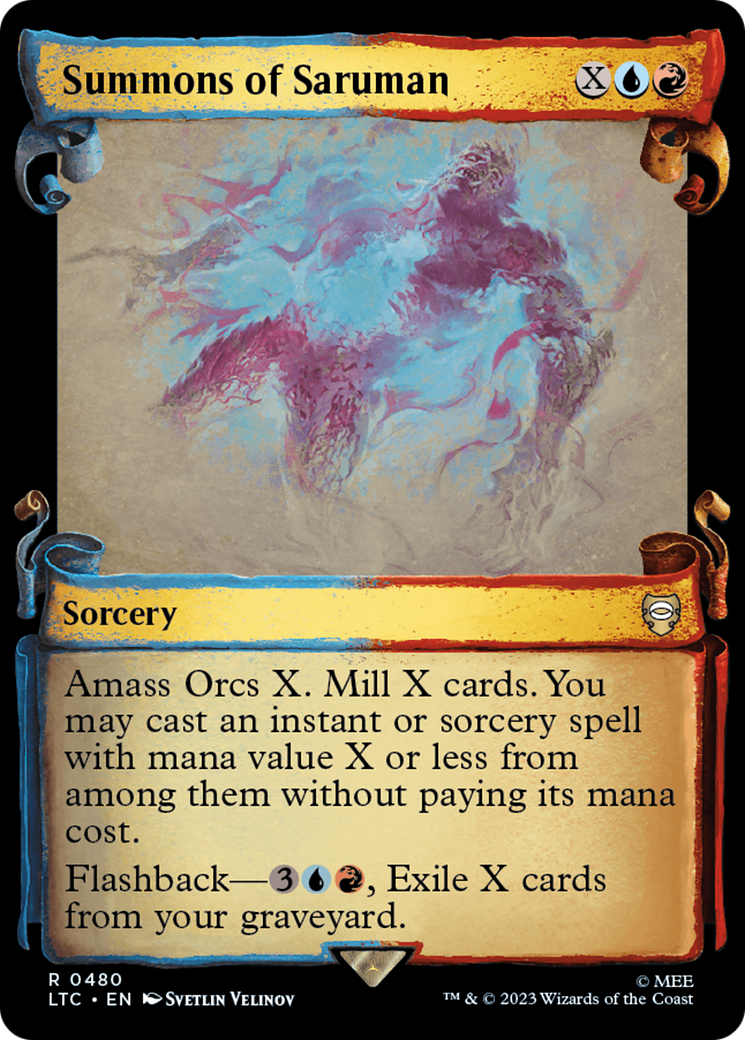 Summons of Saruman [The Lord of the Rings: Tales of Middle-Earth Commander Showcase Scrolls] | Card Merchant Takapuna