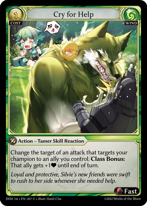 Cry for Help (207) [Dawn of Ashes: 1st Edition] | Card Merchant Takapuna