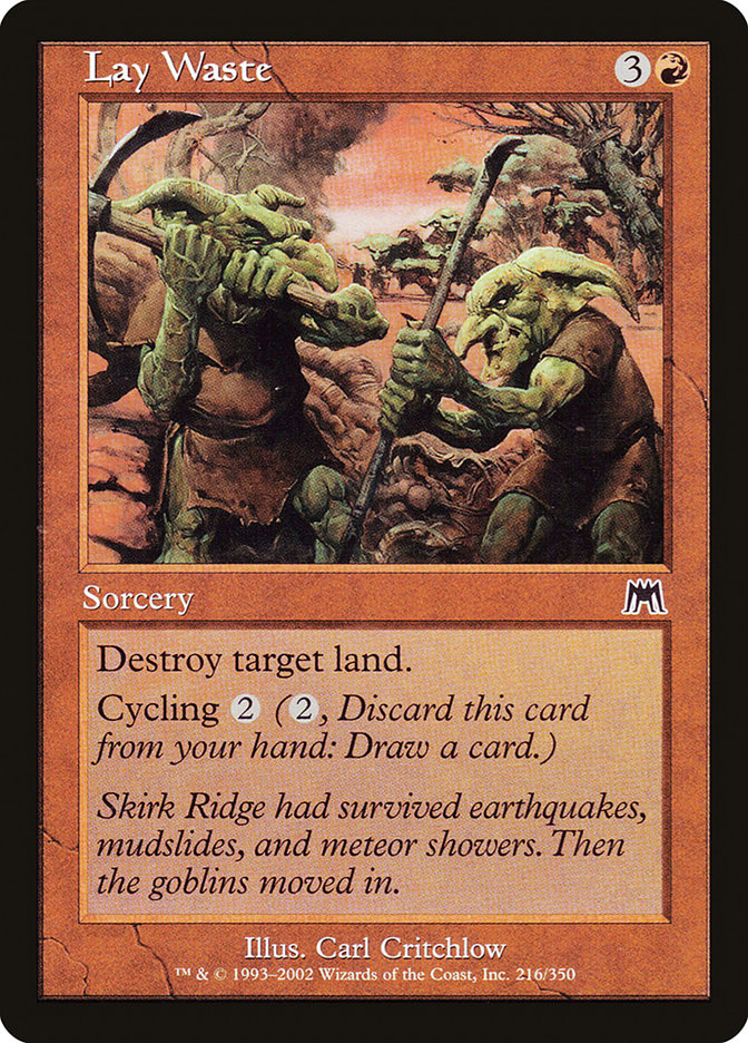 Lay Waste [Onslaught] | Card Merchant Takapuna