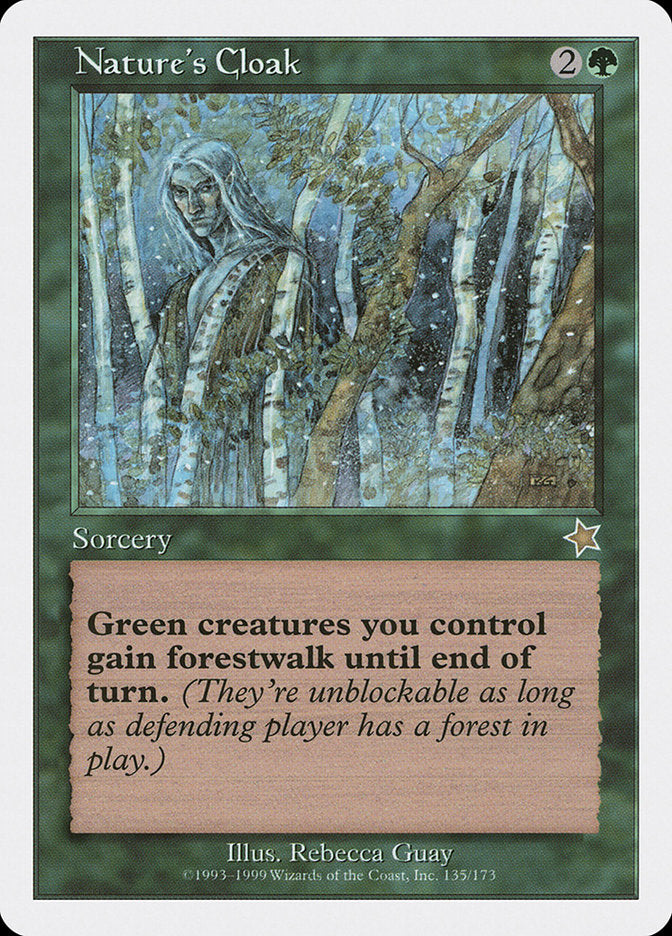 Nature's Cloak [Starter 1999] | Card Merchant Takapuna