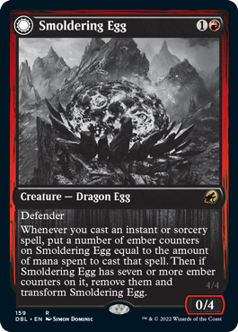 Smoldering Egg // Ashmouth Dragon [Innistrad: Double Feature] | Card Merchant Takapuna