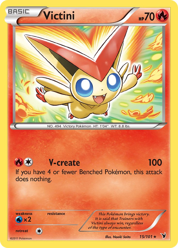Victini (15/101) (Theme Deck Exclusive) [Black & White: Noble Victories] | Card Merchant Takapuna