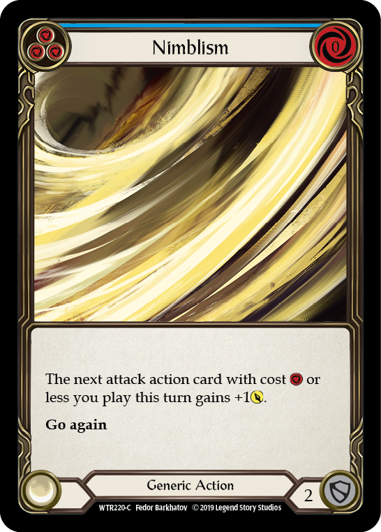 Nimblism (Blue) [WTR220-C] (Welcome to Rathe)  Alpha Print Normal | Card Merchant Takapuna