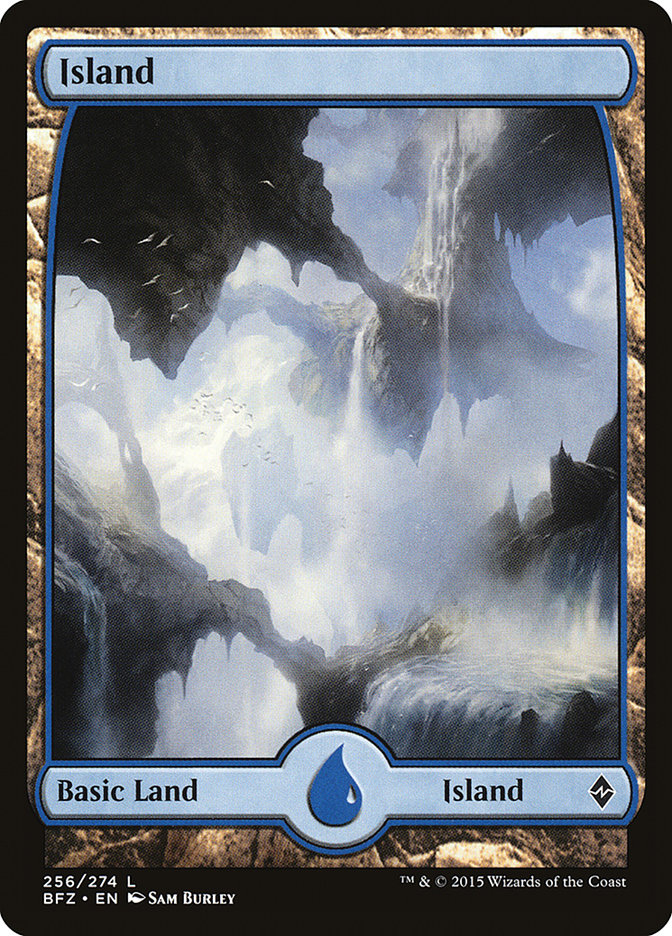 Island (256) (Full Art) [Battle for Zendikar] | Card Merchant Takapuna