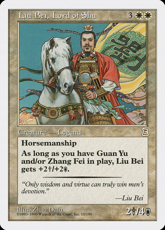 Liu Bei, Lord of Shu [Portal Three Kingdoms] | Card Merchant Takapuna