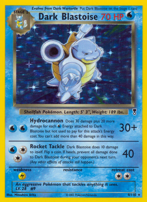 Dark Blastoise (4/110) (WotC) (Theme Deck Exclusive) [Legendary Collection] | Card Merchant Takapuna