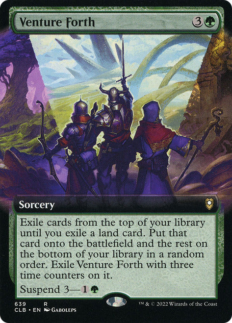Venture Forth (Extended Art) [Commander Legends: Battle for Baldur's Gate] | Card Merchant Takapuna