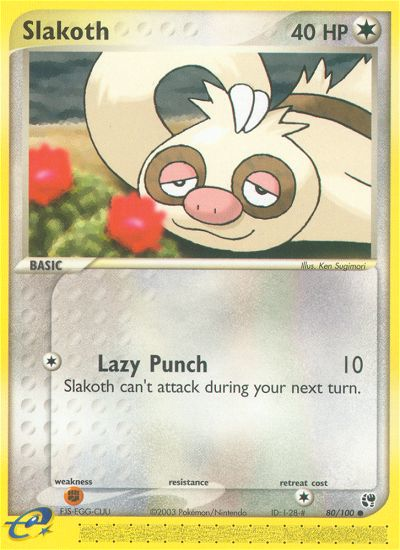Slakoth (80/100) [EX: Sandstorm] | Card Merchant Takapuna