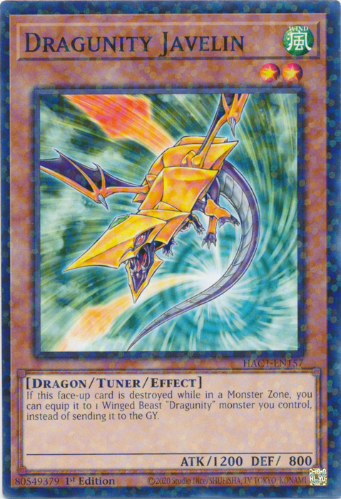 Dragunity Javelin (Duel Terminal) [HAC1-EN157] Common | Card Merchant Takapuna