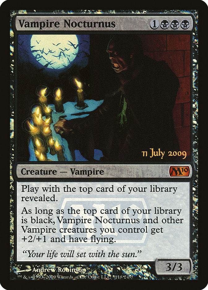 Vampire Nocturnus [Magic 2010 Prerelease Promos] | Card Merchant Takapuna