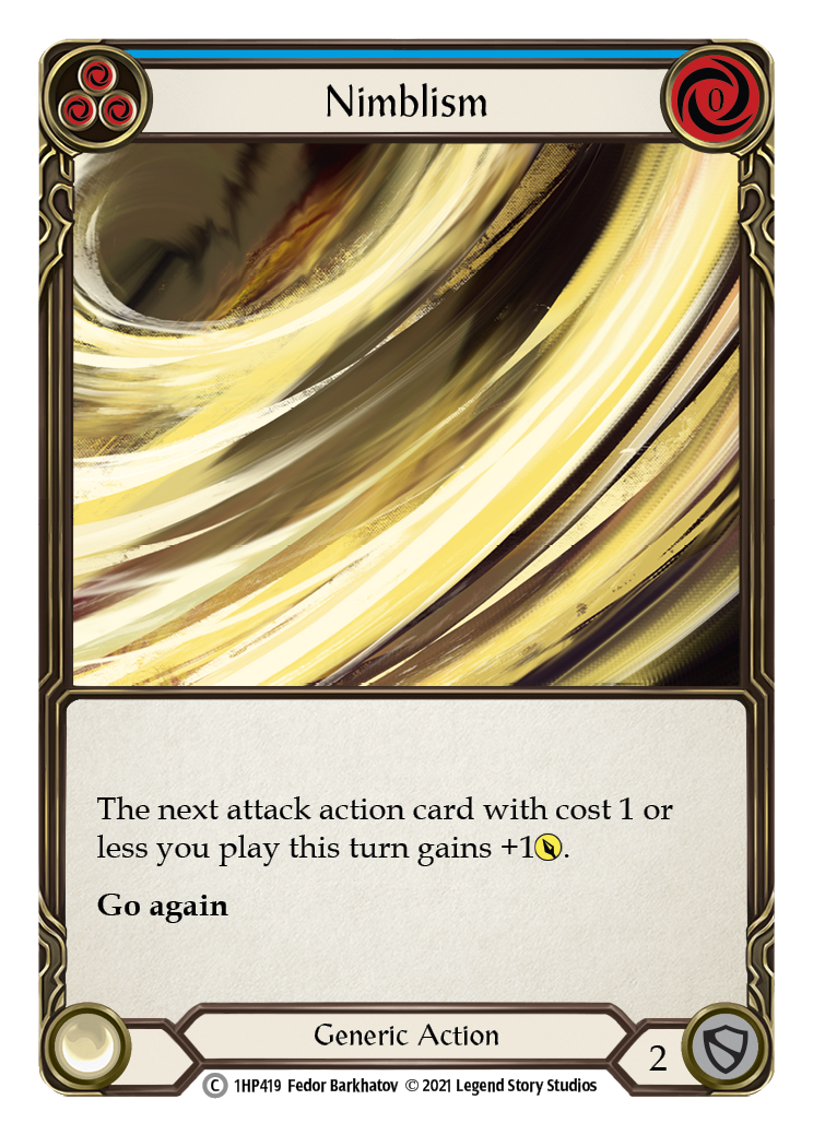 Nimblism (Blue) [1HP419] (History Pack 1) | Card Merchant Takapuna