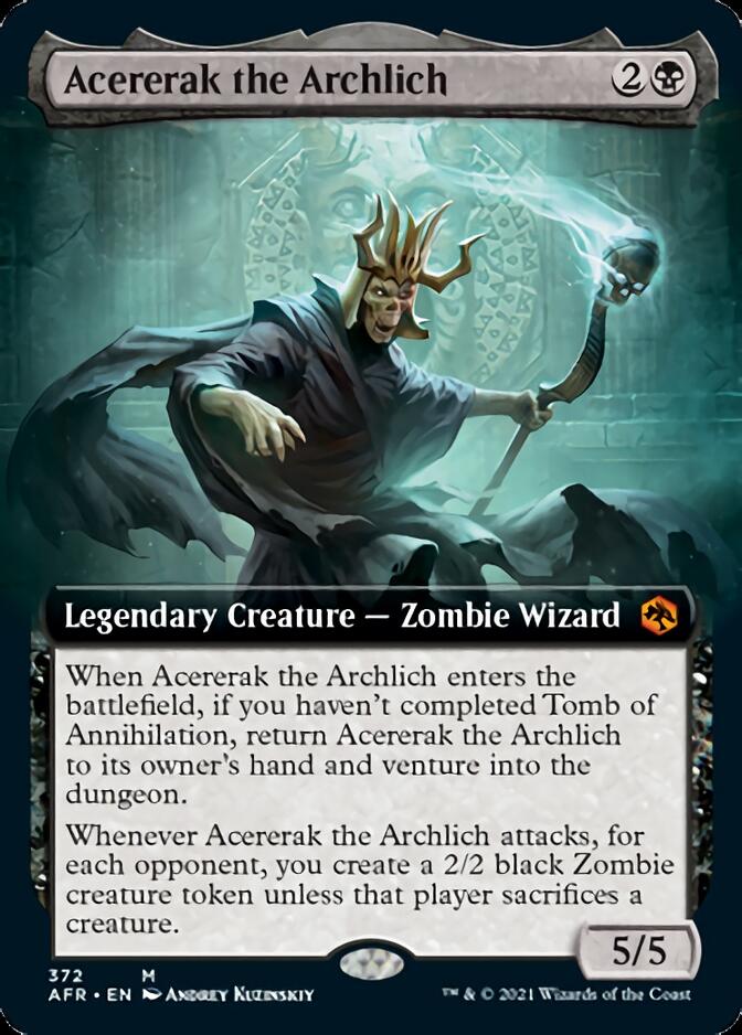 Acererak the Archlich (Extended Art) [Dungeons & Dragons: Adventures in the Forgotten Realms] | Card Merchant Takapuna