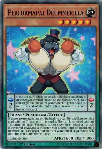Performapal Drummerilla [CORE-EN006] Common | Card Merchant Takapuna