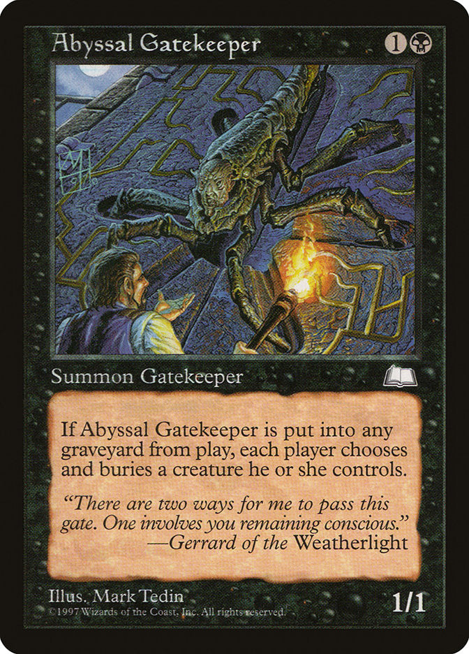Abyssal Gatekeeper [Weatherlight] | Card Merchant Takapuna