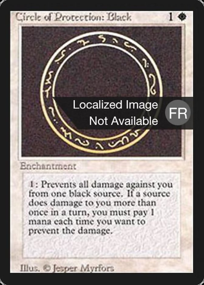 Circle of Protection: Black [Foreign Black Border] | Card Merchant Takapuna