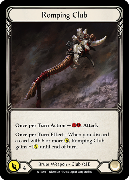 Rhinar, Reckless Rampage // Romping Club [WTR001 // WTR003] (Welcome to Rathe)  1st Edition Normal | Card Merchant Takapuna